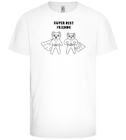 Super BBF Design - Comfort girls' t-shirt_WHITE_front