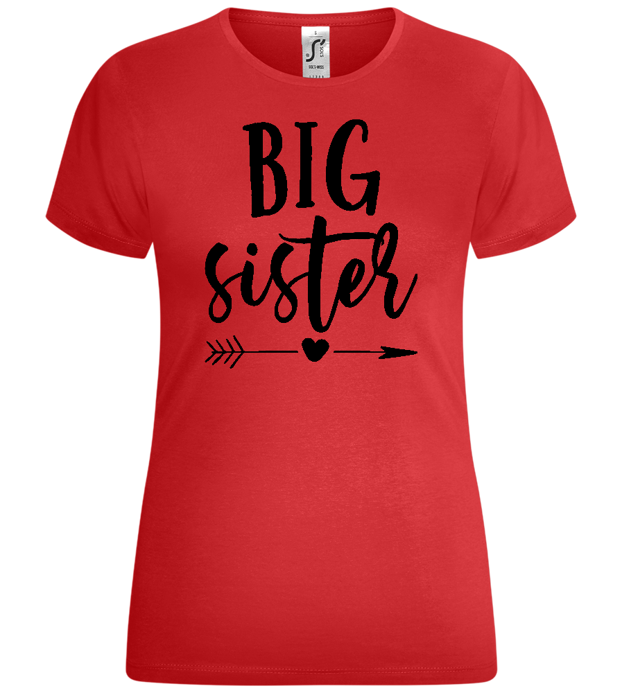 Big Sister Arrow Design - Comfort women's t-shirt_RED_front