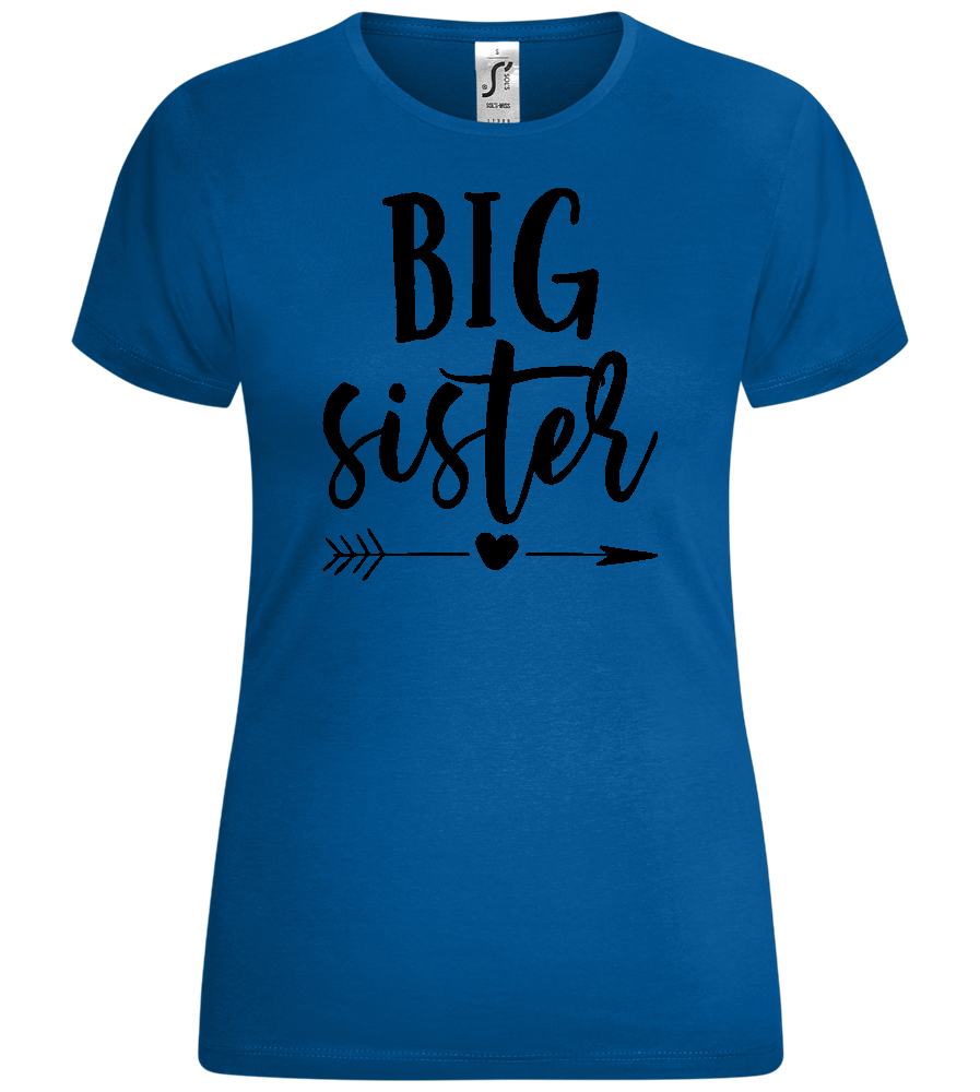 Big Sister Arrow Design - Comfort women's t-shirt_ROYAL_front