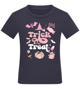 Pink Trick or Treat Design - Comfort kids fitted t-shirt