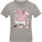 Pink Trick or Treat Design - Comfort kids fitted t-shirt_ORION GREY_front