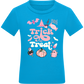 Pink Trick or Treat Design - Comfort kids fitted t-shirt_TURQUOISE_front