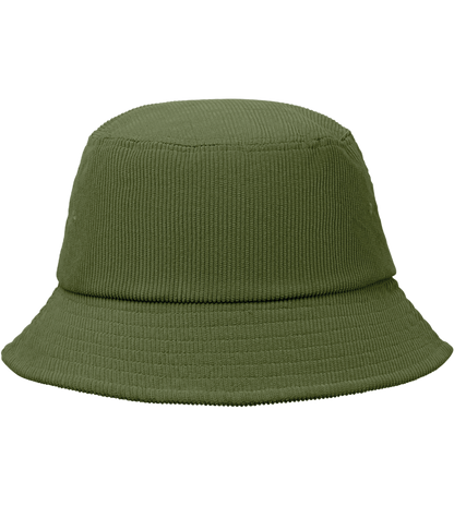 Corduroy Bucket Hat Classic_ARMY GREEN_front
