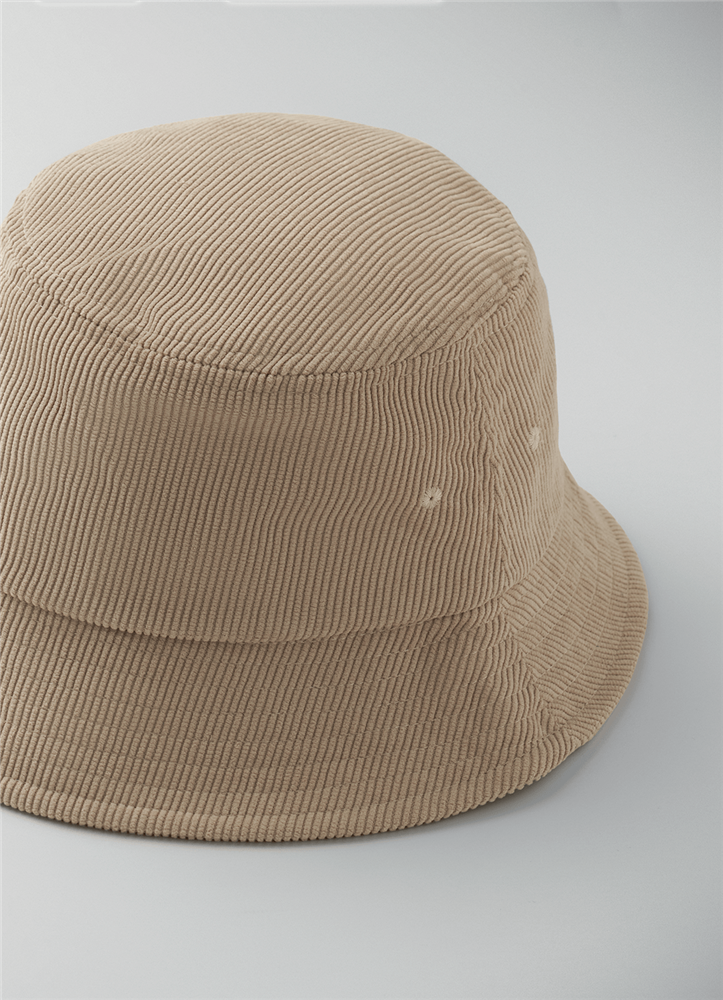 Corduroy Bucket Hat Classic_BEIGE_DETAILEDIMAGE_back_1