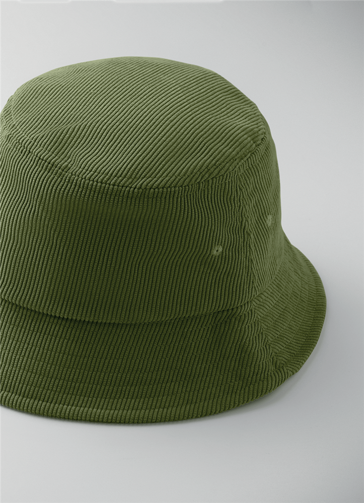 Corduroy Bucket Hat Classic_ARMY GREEN_DETAILEDIMAGE_back_1