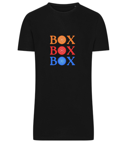 Box Box Box Design - Comfort men's long t-shirt_DEEP BLACK_front