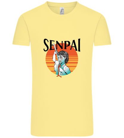 Senpai Sunset Design - Comfort Unisex T-Shirt_AMARELO CLARO_front