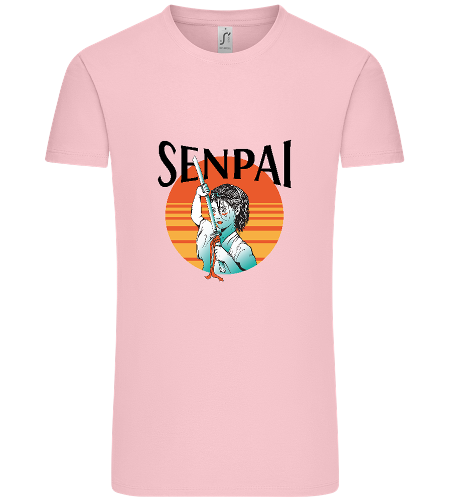 Senpai Sunset Design - Comfort Unisex T-Shirt_CANDY PINK_front