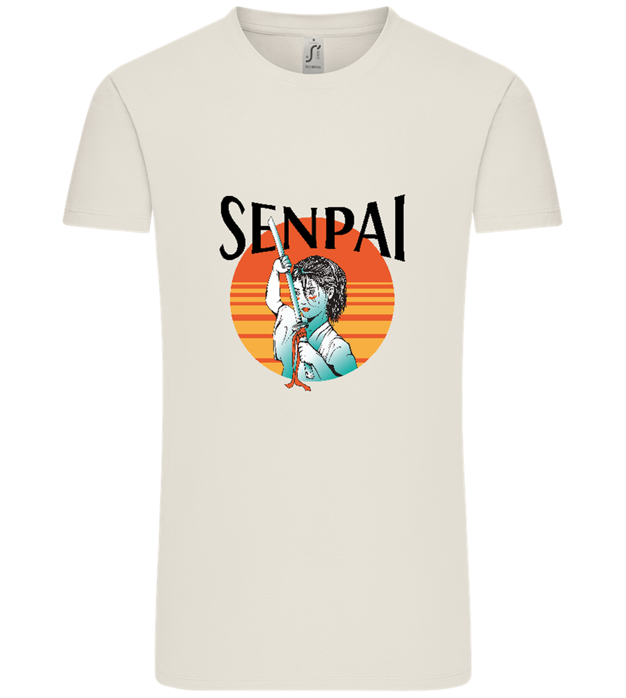 Senpai Sunset Design - Comfort Unisex T-Shirt_ECRU_front