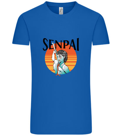 Senpai Sunset Design - Comfort Unisex T-Shirt_ROYAL_front