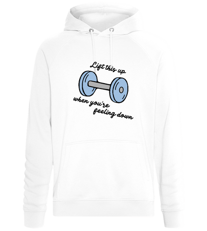 Lift This Up Design - Comfort unisex hoodie_WHITE_front