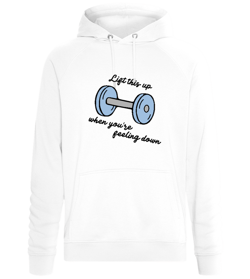 Lift This Up Design - Comfort unisex hoodie_WHITE_front