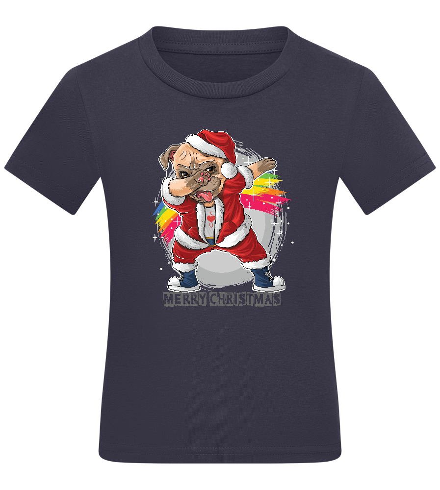 Christmas Dab Design - Comfort kids fitted t-shirt_FRENCH NAVY_front