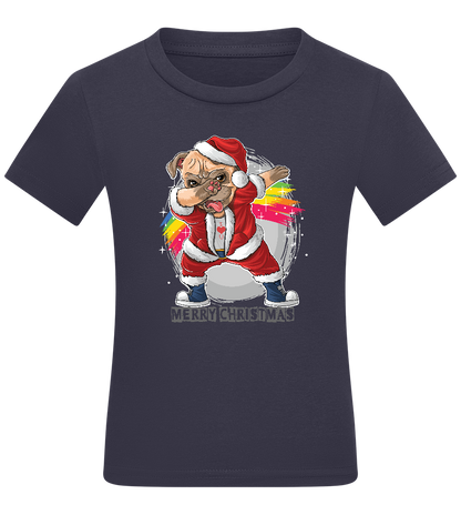 Christmas Dab Design - Comfort kids fitted t-shirt_FRENCH NAVY_front