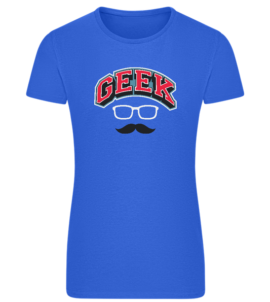 Im a Geek Design - Comfort women's fitted t-shirt_ROYAL_front