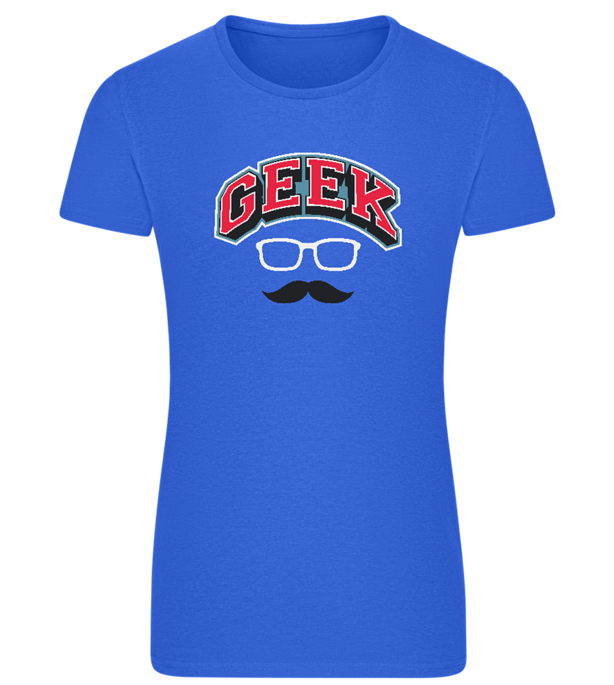 Im a Geek Design - Comfort women's fitted t-shirt_ROYAL_front