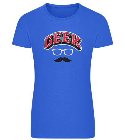 Im a Geek Design - Comfort women's fitted t-shirt_ROYAL_front