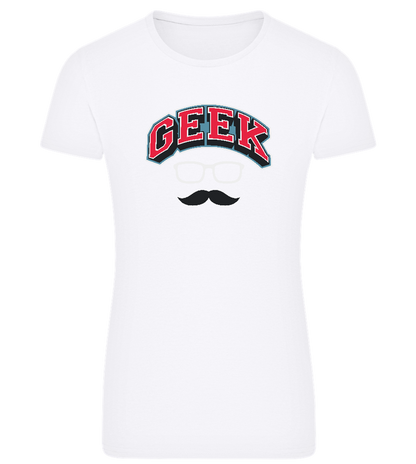 Im a Geek Design - Comfort women's fitted t-shirt_WHITE_front