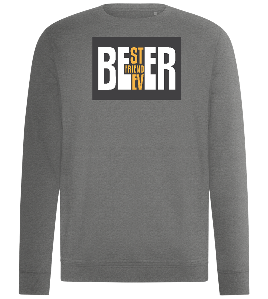 Beer Best Friend Design - Comfort unisex sweater_ORION GREY II_front