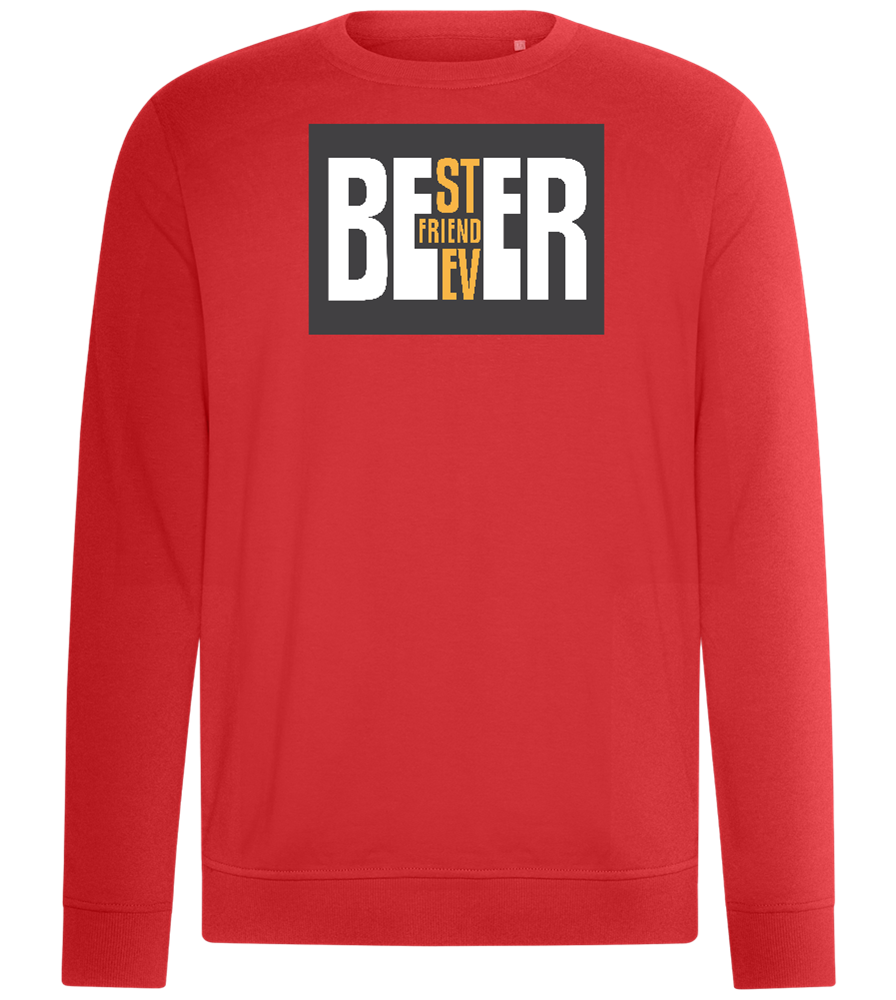 Beer Best Friend Design - Comfort unisex sweater_RED_front