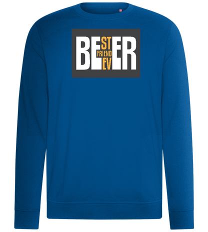 Beer Best Friend Design - Comfort unisex sweater_ROYAL_front