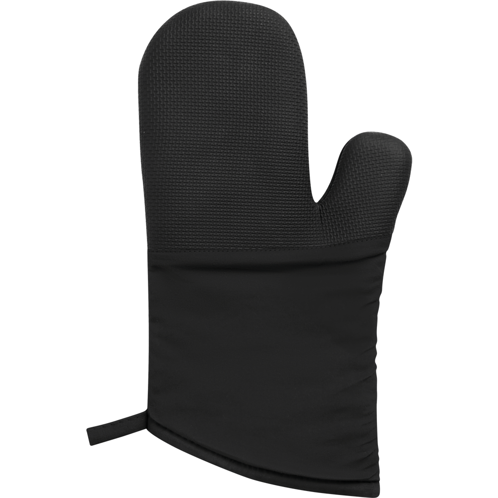 Heatguard Oven Mitt_BLACK_front