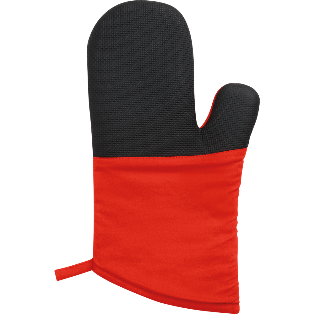 Heatguard Oven Mitt_RED_front
