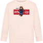 What's Up Dog Design - Comfort Kids Sweater_LIGHT PEACH ROSE_front