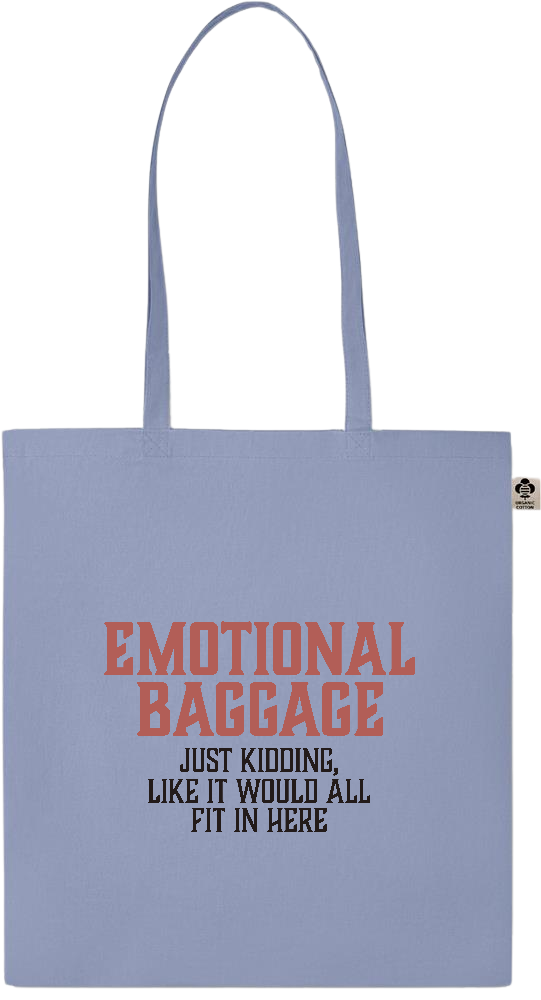 Emotional Baggage Design - Essential colored organic cotton tote bag_BABY BLUE_front