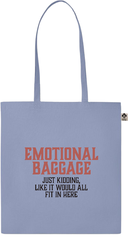 Emotional Baggage Design - Essential colored organic cotton tote bag_BABY BLUE_front