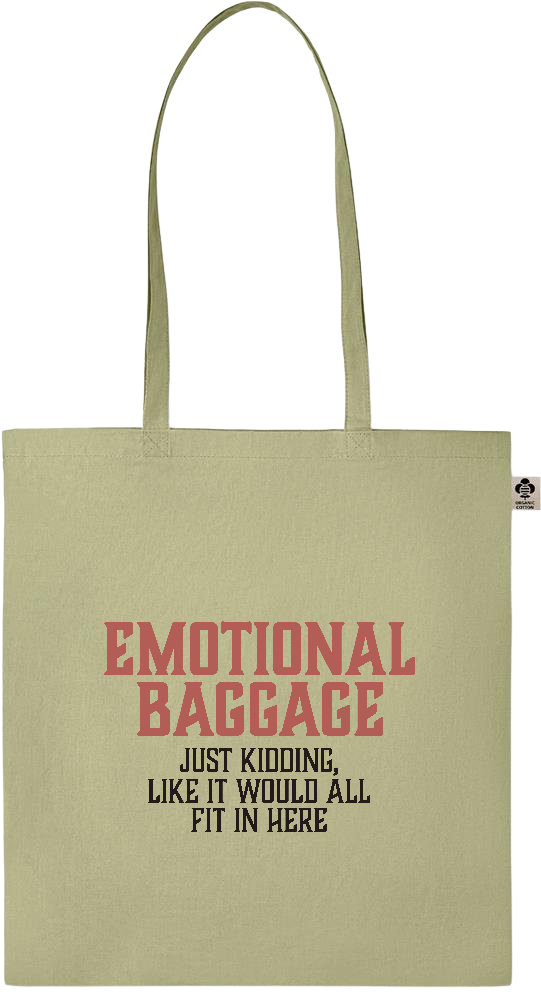 Emotional Baggage Design - Essential colored organic cotton tote bag_GREEN_front