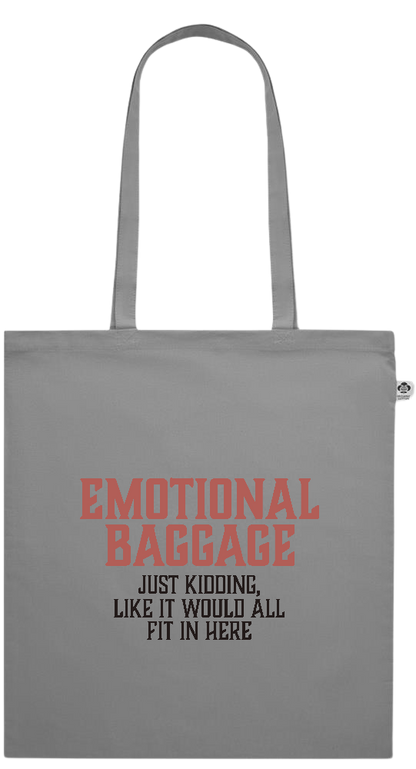 Emotional Baggage Design - Essential colored organic cotton tote bag_GREY_front