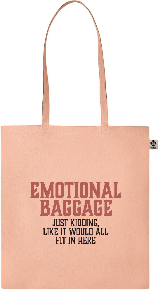 Emotional Baggage Design - Essential colored organic cotton tote bag_ORANGE_front