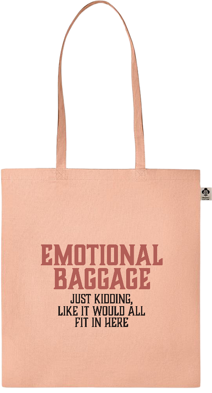 Emotional Baggage Design - Essential colored organic cotton tote bag_ORANGE_front