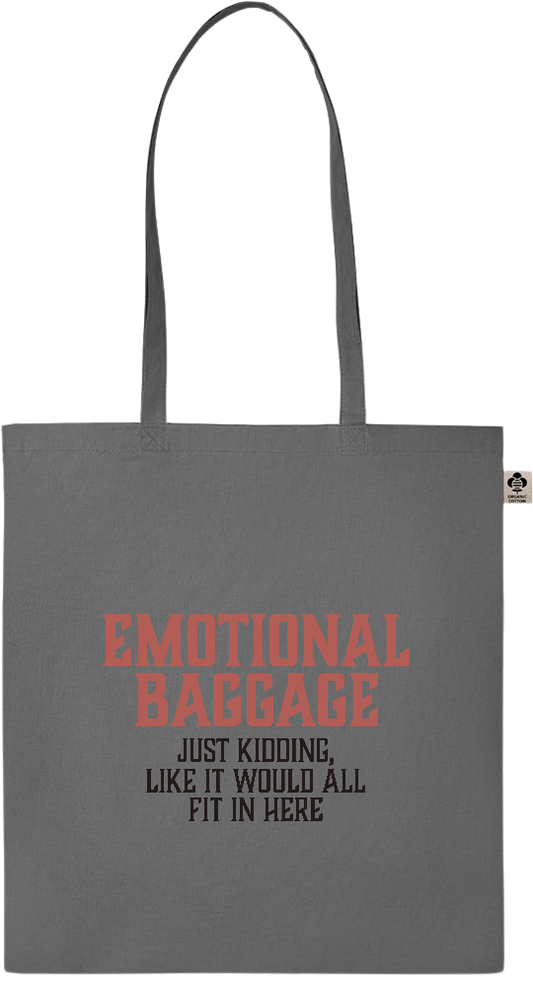 Emotional Baggage Design - Essential colored organic cotton tote bag_STONE GREY_front