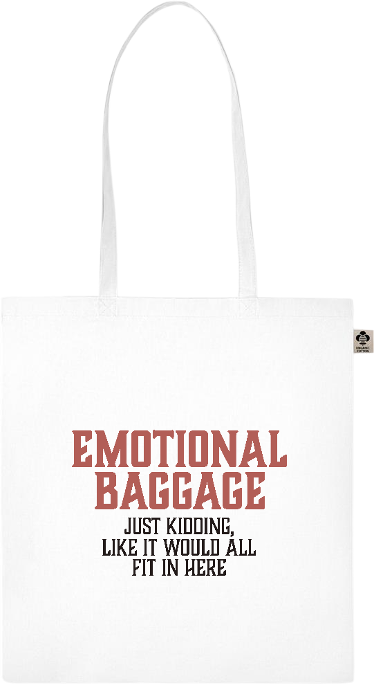 Emotional Baggage Design - Essential colored organic cotton tote bag_WHITE_front