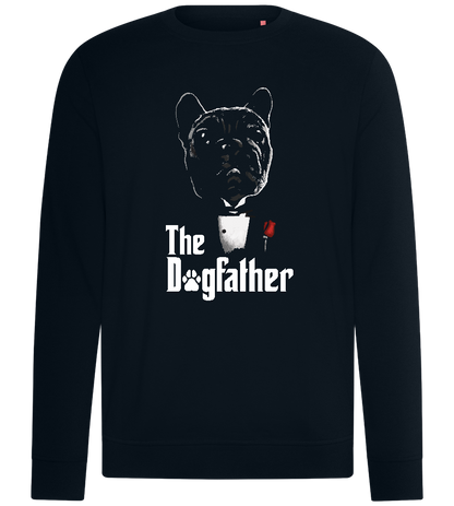 The Dogfather Suit Design  - Comfort unisex sweater_BLACK_front