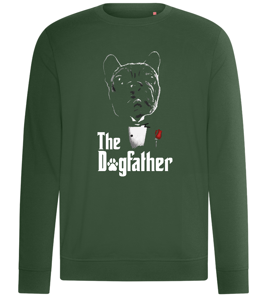 The Dogfather Suit Design  - Comfort unisex sweater_GREEN BOTTLE_front