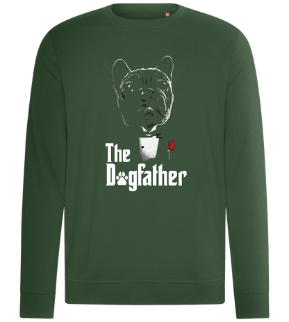 The Dogfather Suit Design  - Comfort unisex sweater_GREEN BOTTLE_front