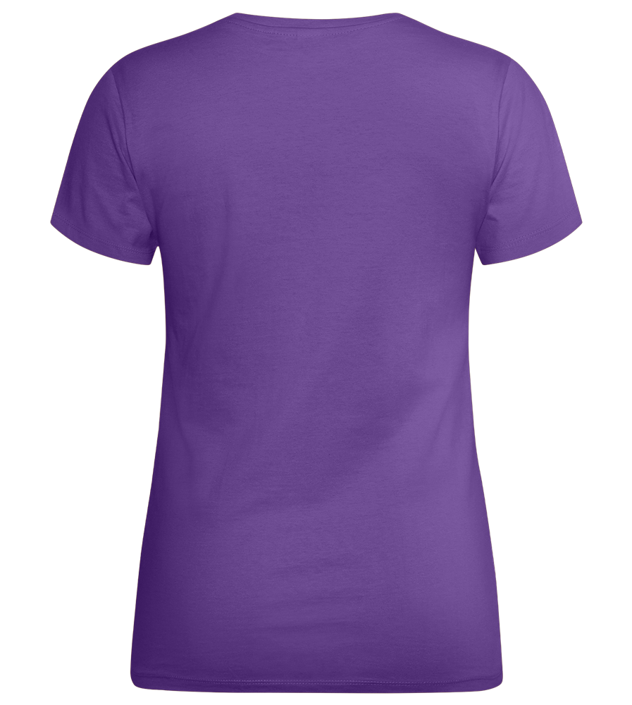 Mamá y su Café Design - Premium women's t-shirt_DARK PURPLE_back