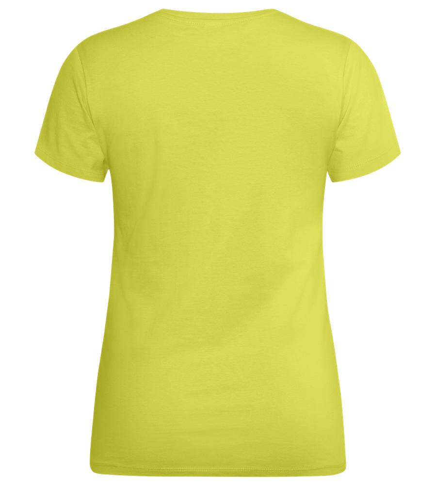 Mamá y su Café Design - Premium women's t-shirt_GREEN APPLE_back
