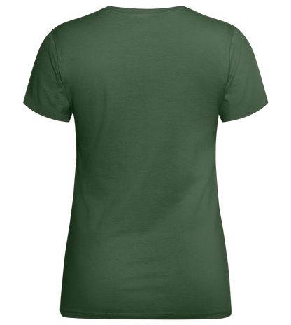 Mamá y su Café Design - Premium women's t-shirt_GREEN BOTTLE_back