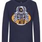 Spaceman Camera Design - Premium kids long sleeve t-shirt_FRENCH NAVY_front
