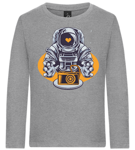 Spaceman Camera Design - Premium kids long sleeve t-shirt