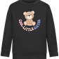 Cool Little Sister Teddy Bear Design - Comfort Kids Sweater_BLACK_front