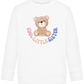 Cool Little Sister Teddy Bear Design - Comfort Kids Sweater_WHITE_front