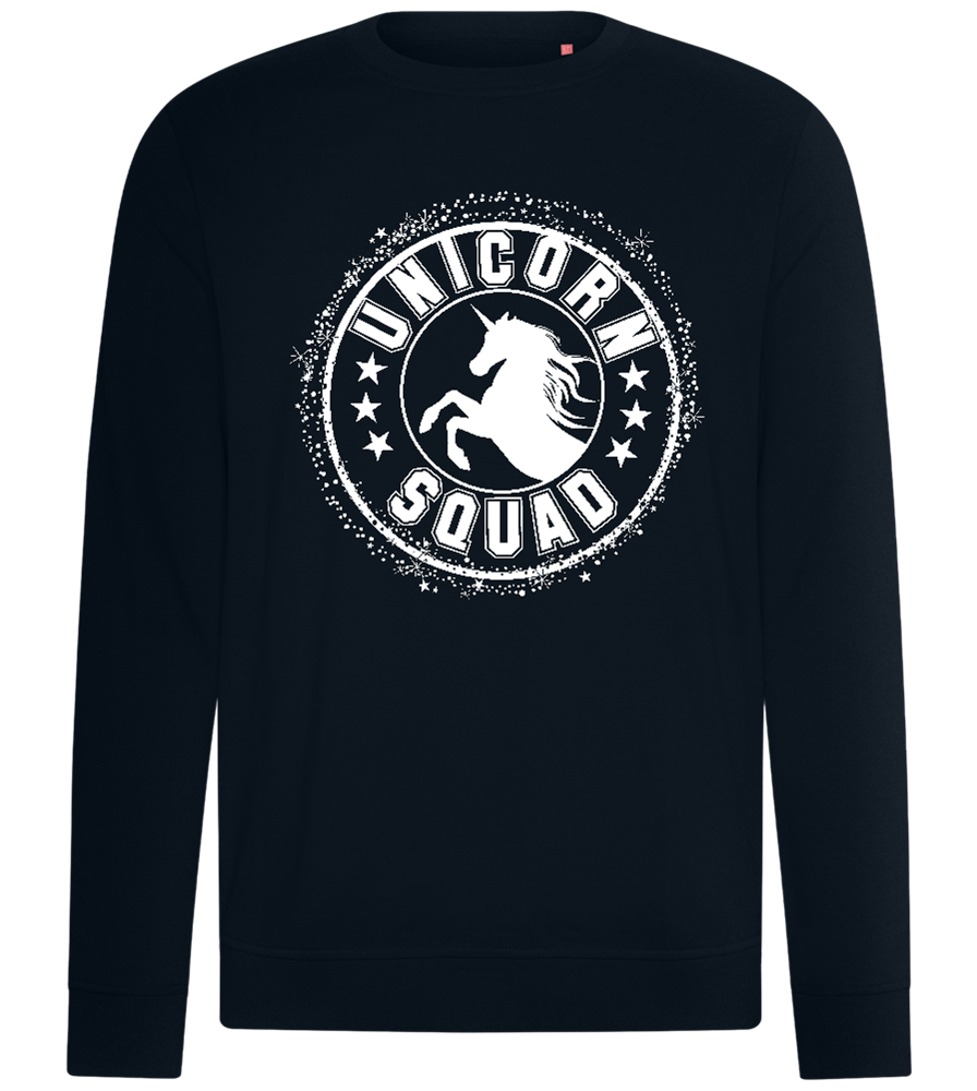 Unicorn Squad Logo Design - Comfort unisex sweater_BLACK_front