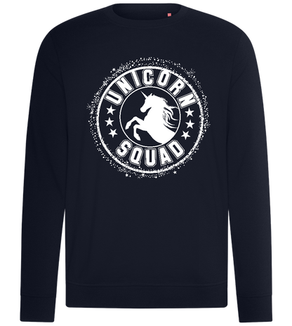 Unicorn Squad Logo Design - Comfort unisex sweater_FRENCH NAVY_front