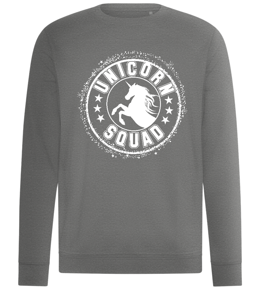 Unicorn Squad Logo Design - Comfort unisex sweater_ORION GREY II_front