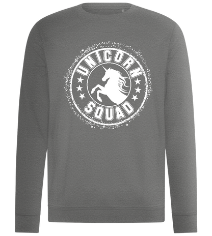 Unicorn Squad Logo Design - Comfort unisex sweater_ORION GREY II_front